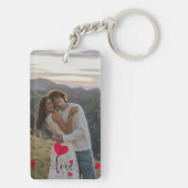 Porte-clés Personalized Couple Keychain with Photo – Custom (Dos)