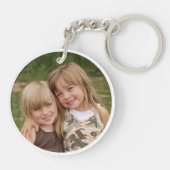 Porte-clés Personalized Custom Text Photo Heart (Dos)