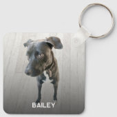 Porte-clés Personalized Double Sided Pet Dog Two Photo (Dos)