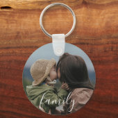 Porte-clés Personalized Family Photo and Text (Recto)