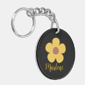 Porte-clés Personalized floral keychain for her (Devant gauche)