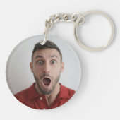 Porte-clés Personalized Funny Face Selfie (Dos)