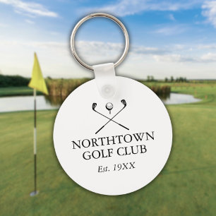 Porte-clés Personalized Golf Club Name Classic