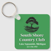 Porte-clés Personalized Golf Course Keychain w Contact Info (Recto)