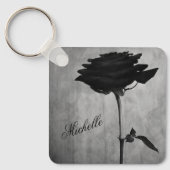 Porte-clés Personalized Gothic Black Rose (Recto)