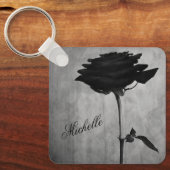 Porte-clés Personalized Gothic Black Rose (Recto)