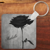 Porte-clés Personalized Gothic Black Rose (Verso)