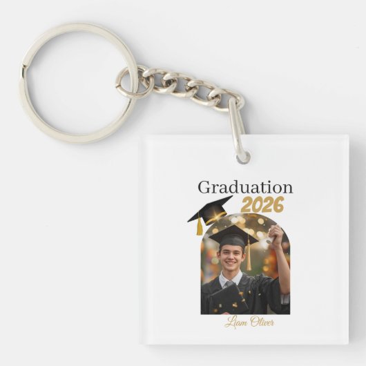 Porte-clés Personalized Graduation Keychain Gift (Devant)