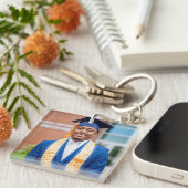 Porte-clés Personalized Graduation Photo Keepsake Memory Gift (Devant Droit)