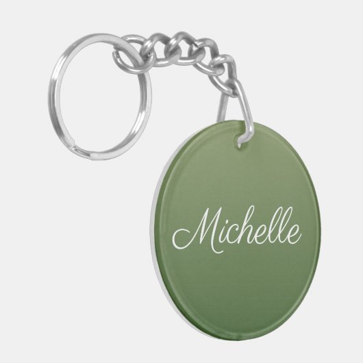 Porte-clés Personalized green (Devant gauche)