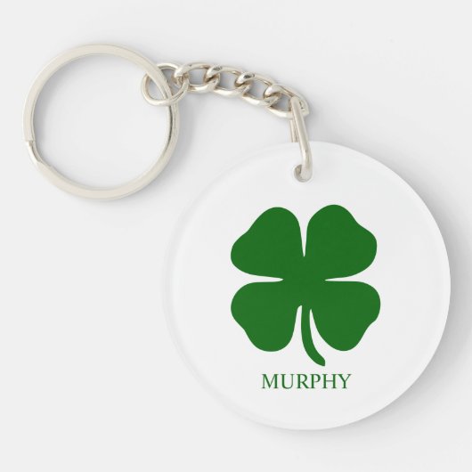 Porte-clés Personalized Green Clover (Devant)