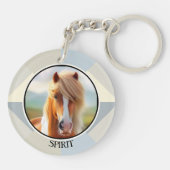 Porte-clés Personalized Horse Lover Photo (Dos)
