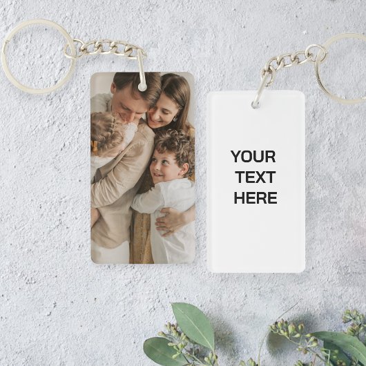 Porte-clés Personalized image keychain, Personalized text