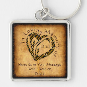 Porte-clés Personalized In Loving Memory of Dad Keychains