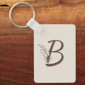 Porte-clés Personalized Initial Branch Keychain | Custom Key (Recto)
