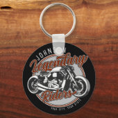 Porte-clés Personalized Motorcycle Legendary Rider Biker (Recto)