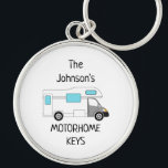 Porte-clés Personalized Motorhome Keys name<br><div class="desc">Personalized Motorhome Gift,  Motorhome Lover Gift,  Personalised Keyring,  Motorhome Club</div>