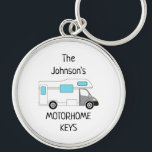 Porte-clés Personalized Motorhome Keys name<br><div class="desc">Personalized Motorhome Gift,  Motorhome Lover Gift,  Personalised Keyring,  Motorhome Club</div>