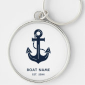 Porte-clés Personalized Nautical Captain’s Key Accessory Navy (Devant)
