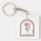 Porte-clés Personalized November Birth Month Flower (Devant)