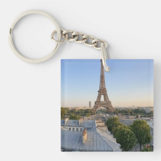 Porte-clés Personalized Paris City Skyline Souvenir  (Devant)