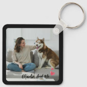 Porte-clés Personalized Pet Photo and Owner Heart Keychain  (Dos)