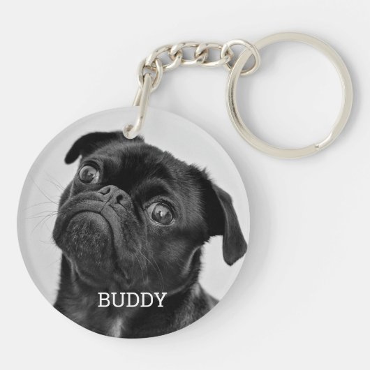 Porte-clés Personalized Pet Photo Dog Lover Keepsake (Dos)
