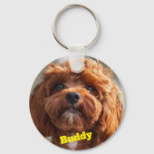 Porte-clés Personalized Pet Photo Dog Lover Keychain gift (Recto)
