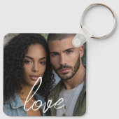 Porte-clés Personalized Photo and Monogram Text Photo Collage (Dos)