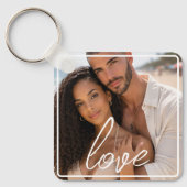 Porte-clés Personalized Photo and Text Photo Collage (Recto)