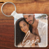 Porte-clés Personalized Photo and Text Photo Collage (Recto)