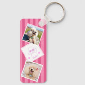 Porte-clés Personalized Poodle Photo Keychain with Name (Verso)