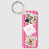 Porte-clés Personalized Poodle Photo Keychain with Name (Recto)