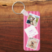 Porte-clés Personalized Poodle Photo Keychain with Name (Recto)