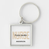 Porte-clés Personalized Public health nurse RN gifts (Devant)