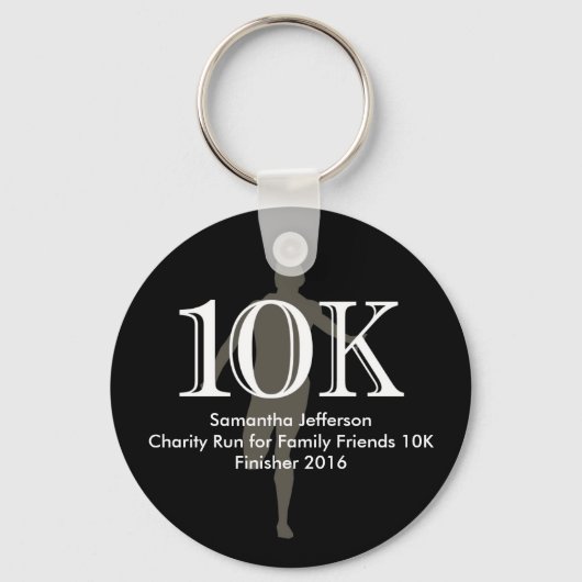 Porte-clés Personalized Runner 10k Cross-Country Keepsake (Recto)