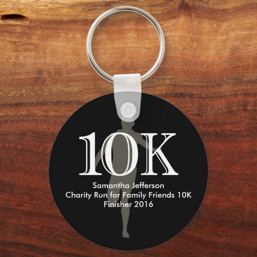 Porte-clés Personalized Runner 10k Cross-Country Keepsake (Recto)