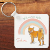 Porte-clés Personalized Shiba Inu Keychain – Name & Photo (Recto)