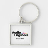 Porte-clés Personalized Sound Engineer Audio Engineering (Devant)