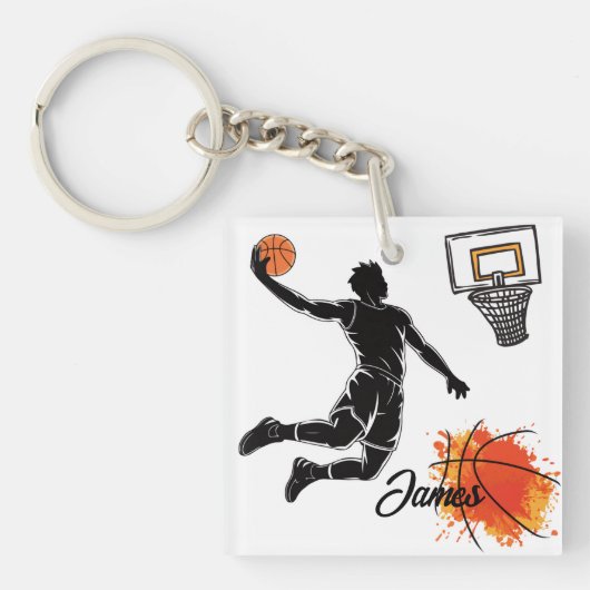 Porte-clés Personalized Square Acrylic Keychain (Devant)