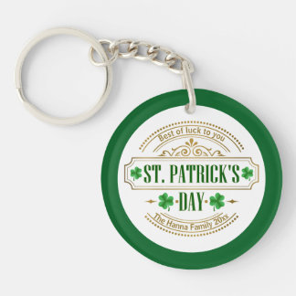 Porte-clés Personalized St. Patrick's Day I Luck of the Irish