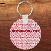 Porte-clés Personalized Watercolor Cherry Floral Pattern,  (Recto)
