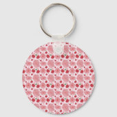 Porte-clés Personalized Watercolor Cherry Floral Pattern,  (Verso)