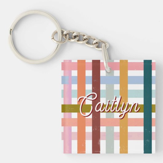 Porte-clés Personalized Woven Roller Stripes (Devant)