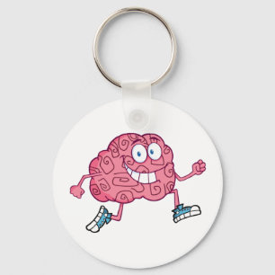 Porte-clés Personnage de dessin animé courant de cerveau