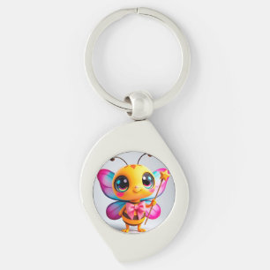Porte-clés Personnage de fée abeille de dessin animé adorable