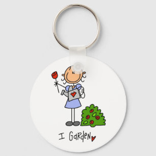 Porte-clés Personnage de jardinage bâton