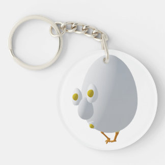 Porte-clés Personnage d'œuf original RG & RA Design mignon