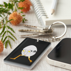 Porte-clés Personnage d'œuf original RG & RA Design mignon