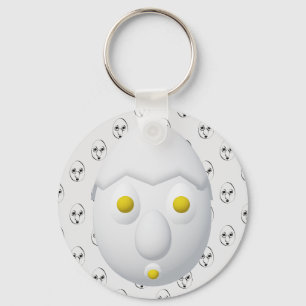 Porte-clés Personnage d'œuf original RG & RA Design mignon